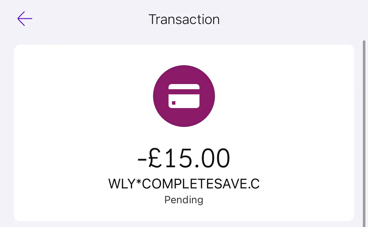 wly complete save uk bank charge